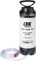 OX Tools OX-P10L Pro Heavy Duty 10 Litre Dust Suppression Water Bottle, White/ Black