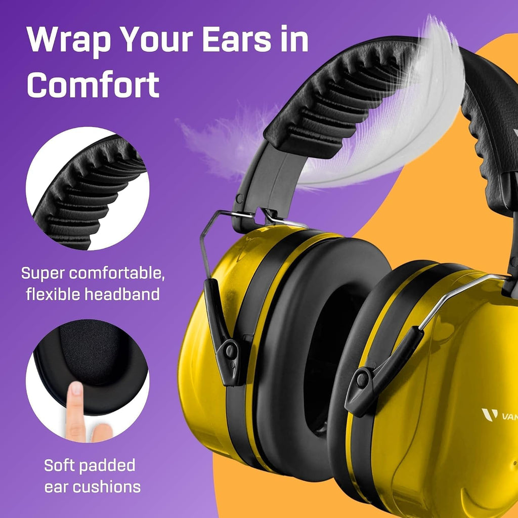 Vanderfields Adult/Teens Ear Defenders, Noise Cancelling, Grey Wolf