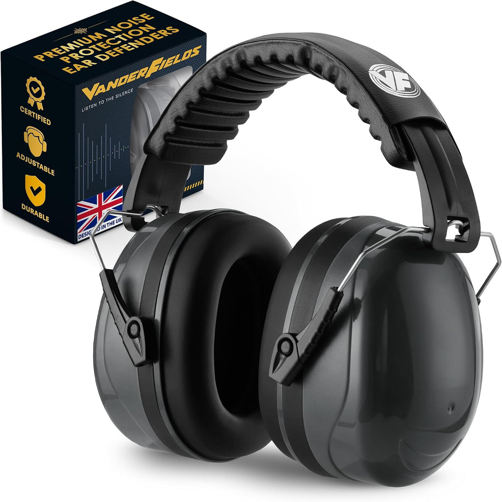 Vanderfields Adult/Teens Ear Defenders, Noise Cancelling, Grey Wolf