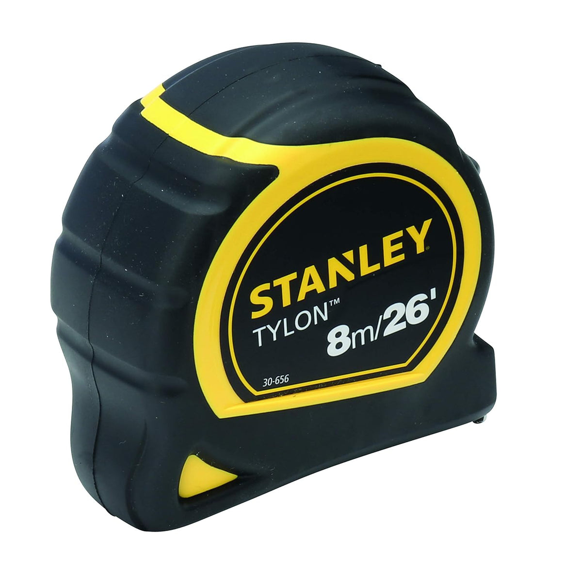 STANLEY 8m/26ft Tylon Tape Measure with TRU-ZERO Anchor Hook, Retractable, High Visibility Tape Measure, 8m x 25mm, 0-30-656