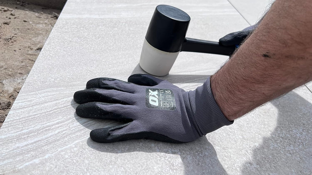 OX Trade Combination Rubber Mallet 24oz – Fibreglass Handle, Tiling