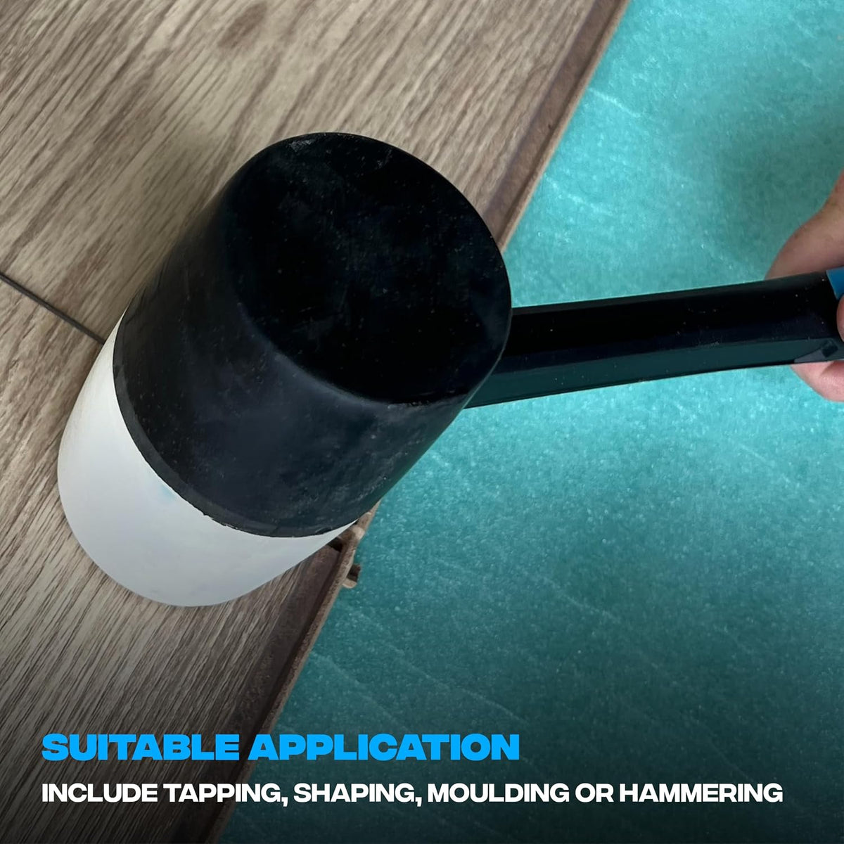 OX Trade Combination Rubber Mallet 24oz – Fibreglass Handle, Tiling